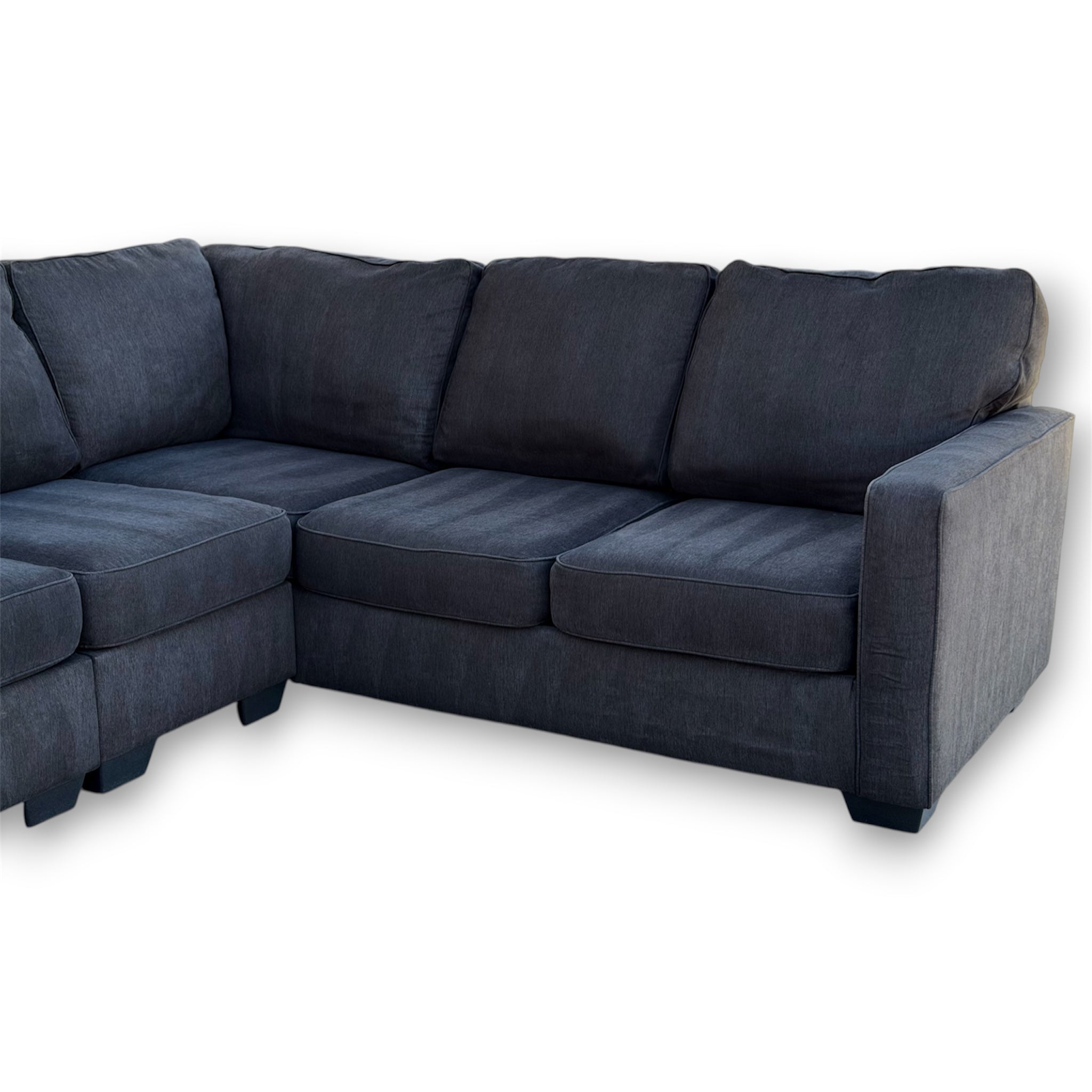 Beautiful Large Sectional Charcoal Black