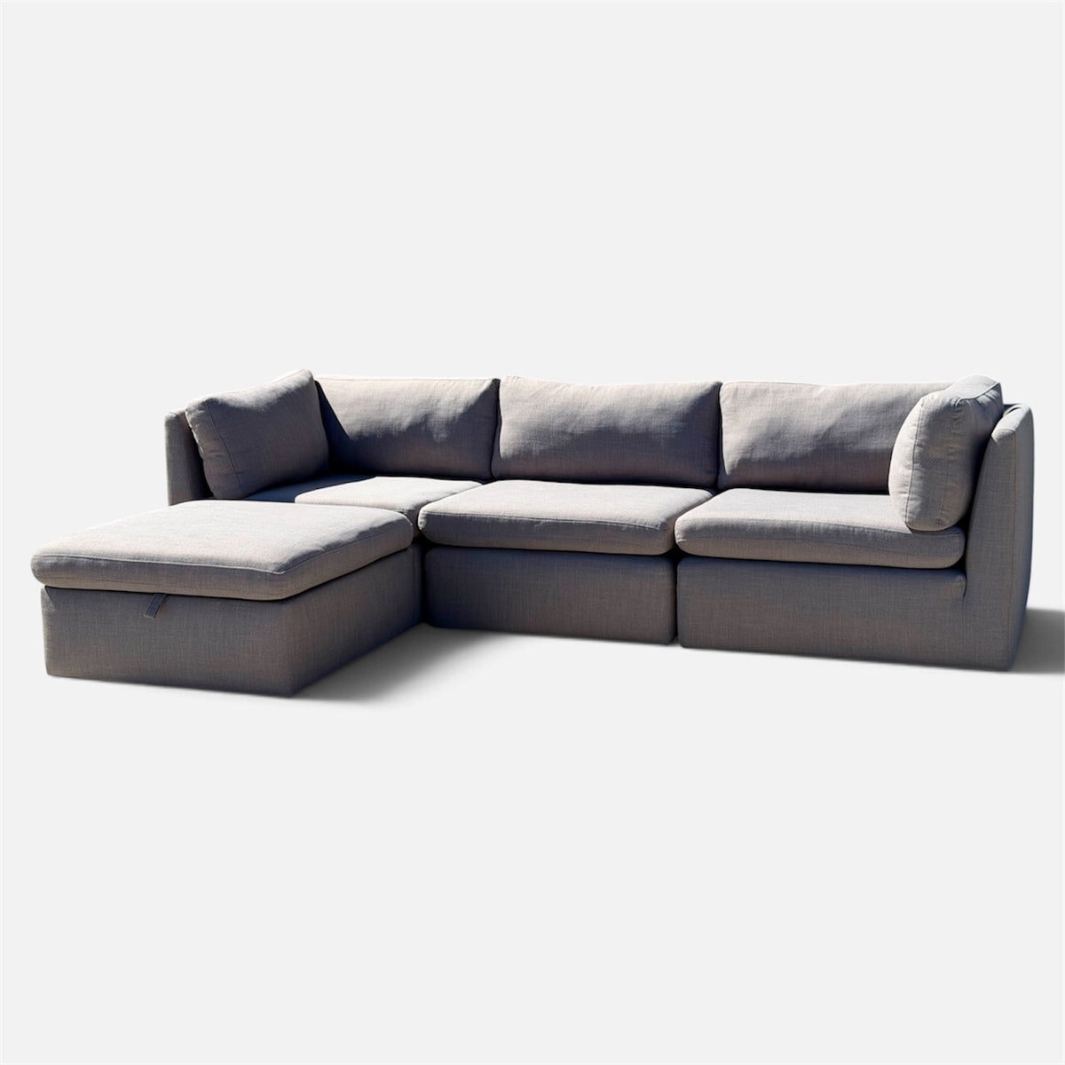 Beautiful 4 Piece Gray Modular Sofa