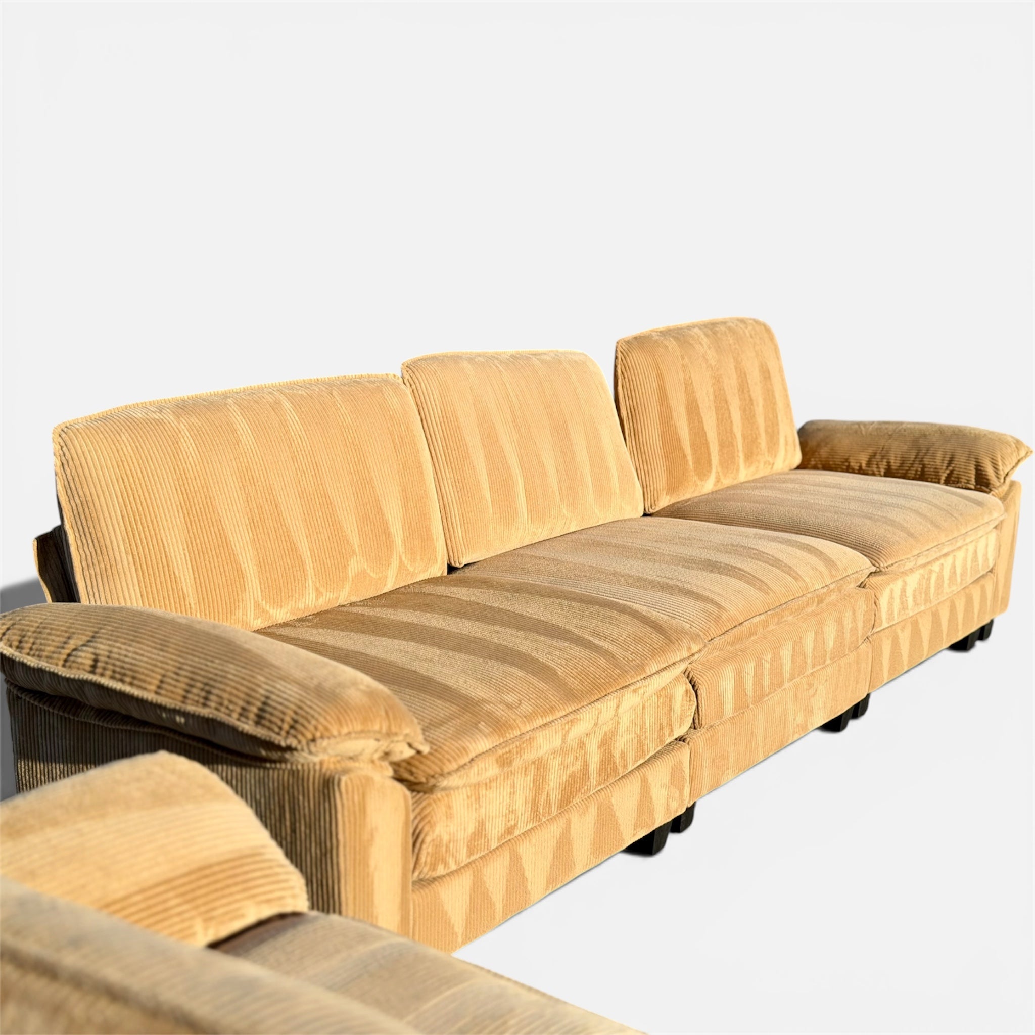 Beautiful Modular Corduroy Couch