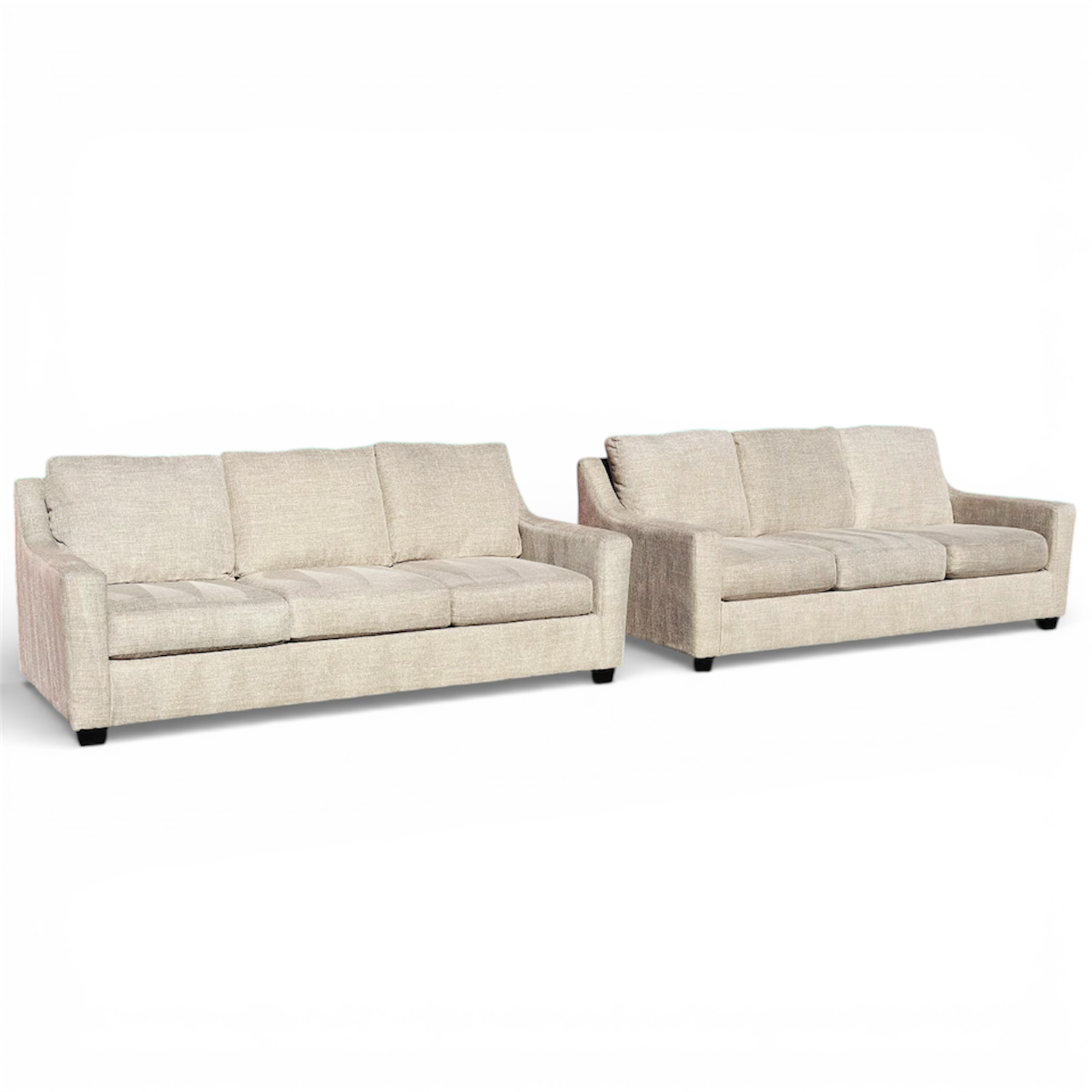 Beautiful 2 Piece Large Couch Set Tan/Neutral Color