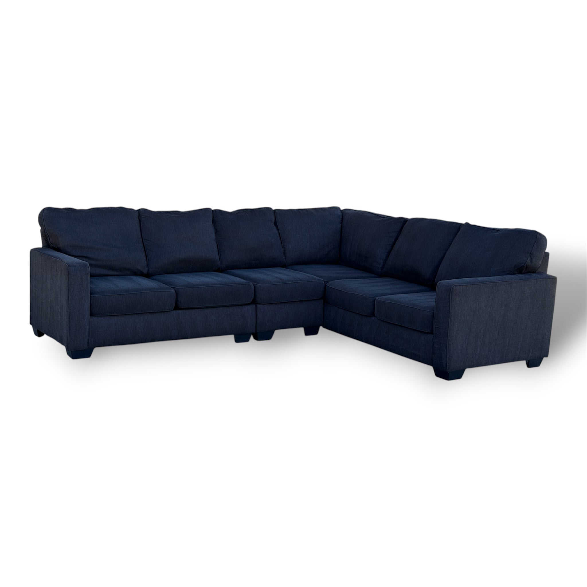 Beautiful Large Sectional Charcoal Black