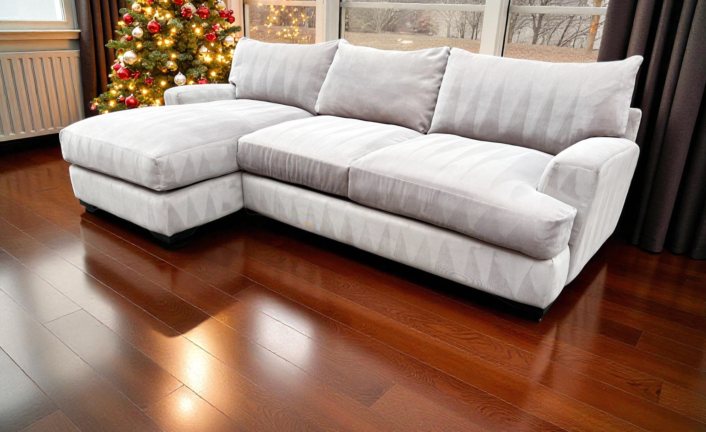 Luxurious Jonathan Louis Cloud Style Sectional with Chaise