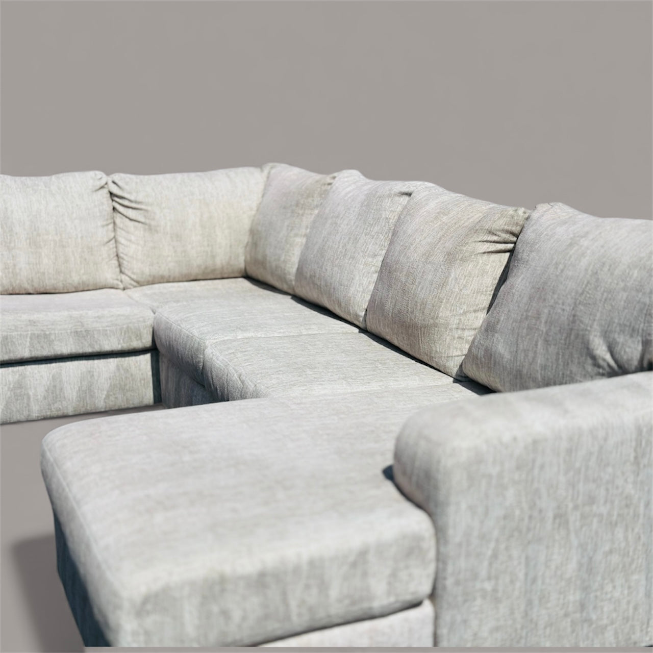 Beautiful Soft Plush Ashley’s Furniture Double Chaise Sectional