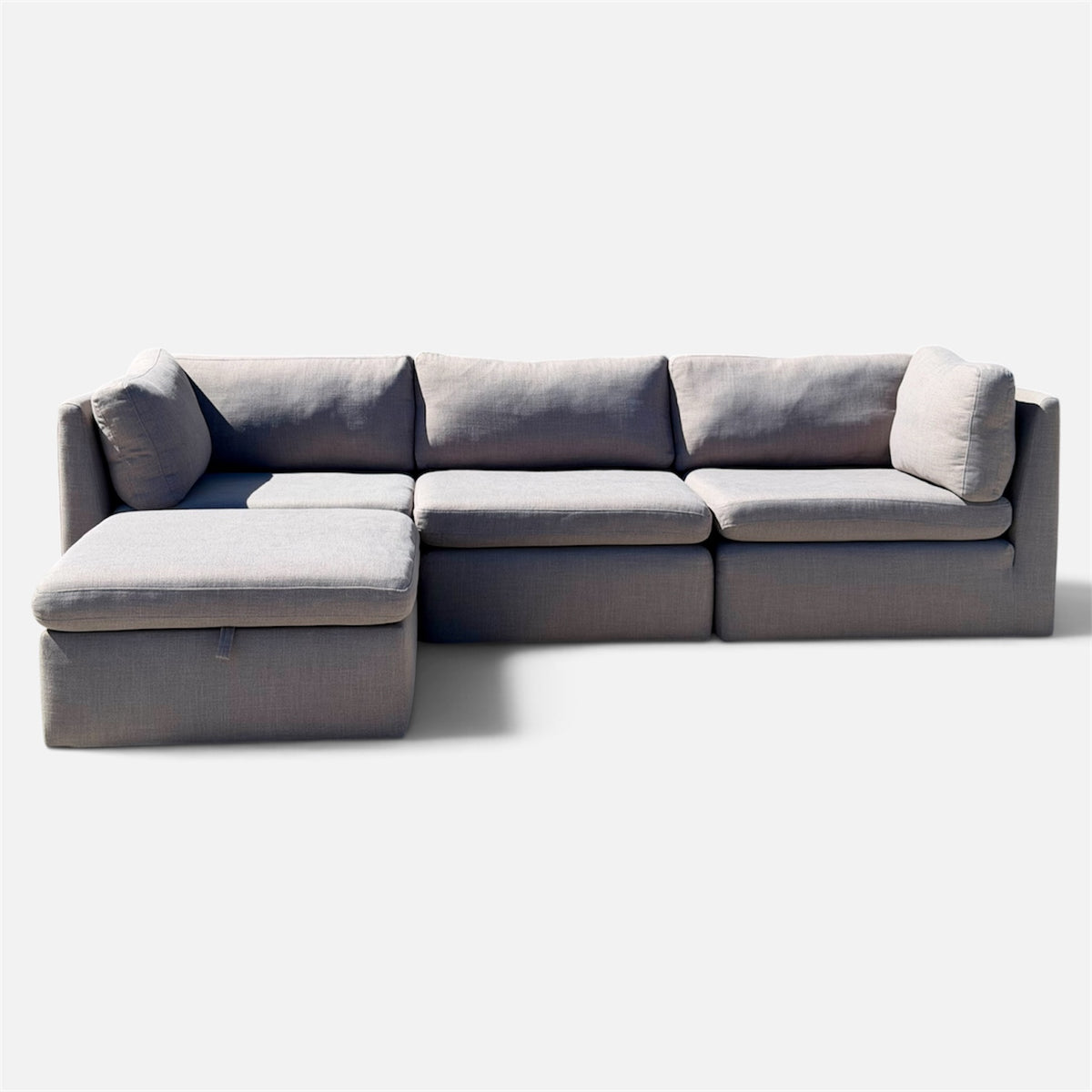 Beautiful 4 Piece Gray Modular Sofa
