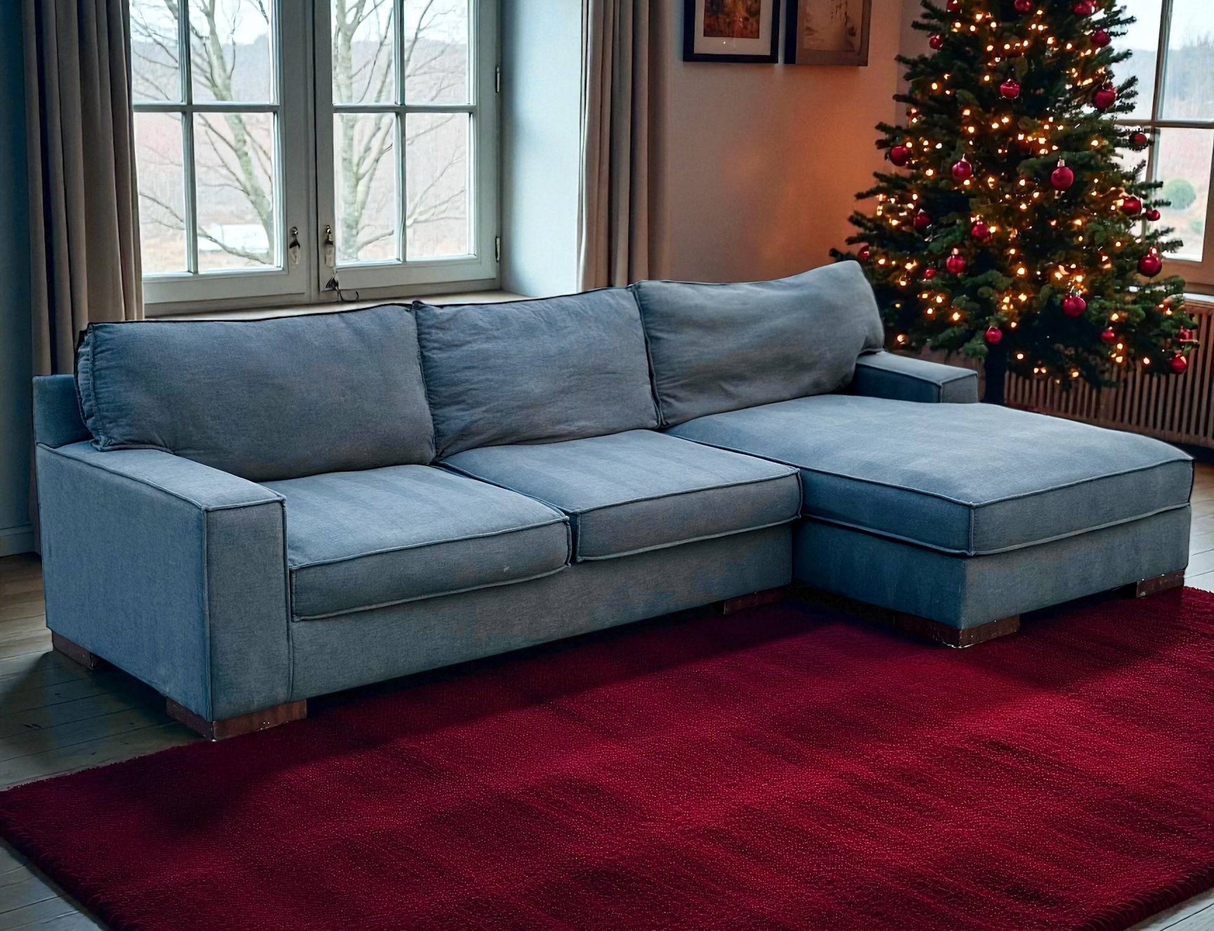 Beautiful Ashley’s Signature Sectional with Chaise Space Gray (Dark Gray)