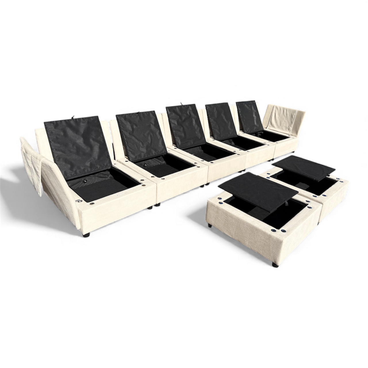 Beautiful Modular 7 Piece Sectional Couch