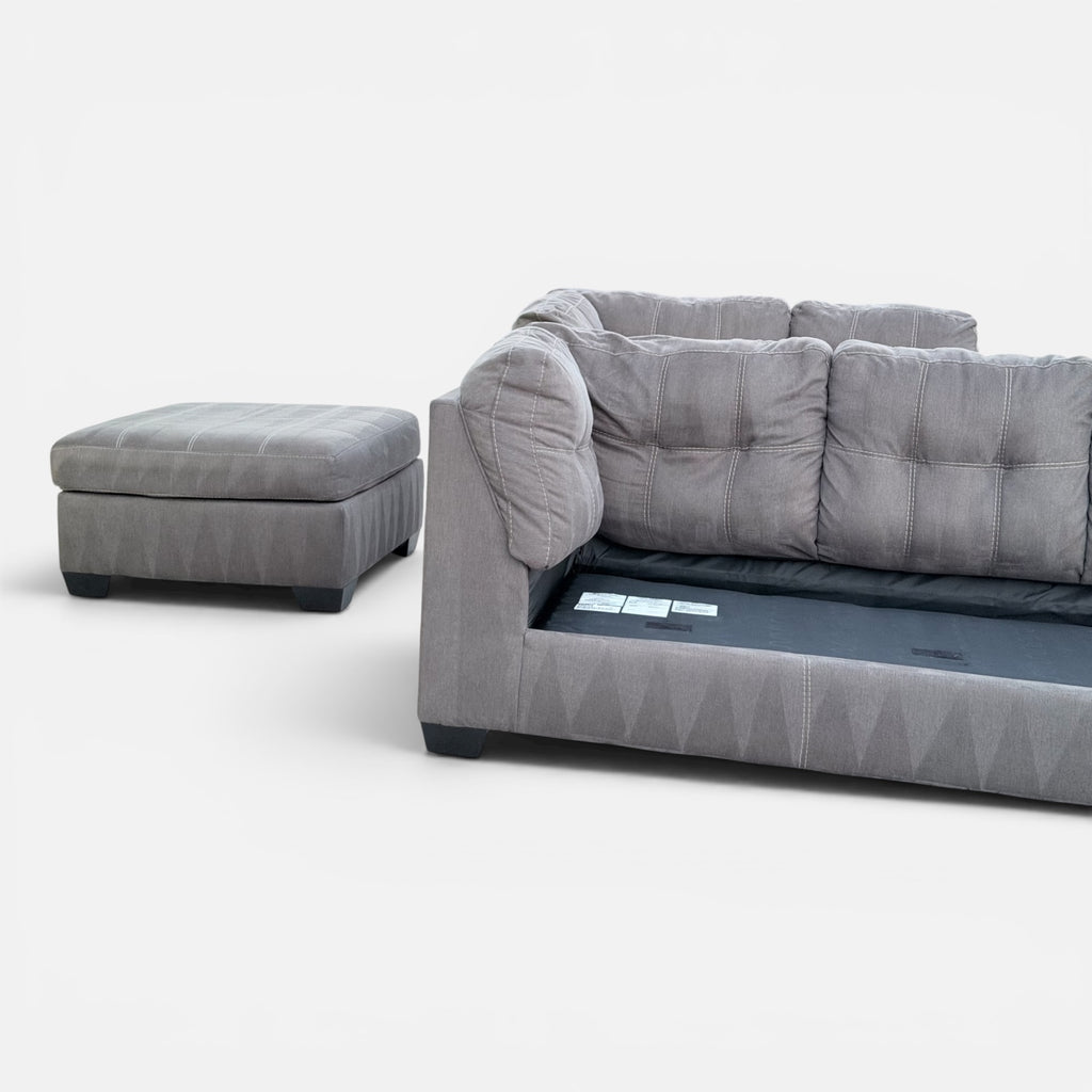 Beautiful Gray 3 Piece Sectional with Chaise