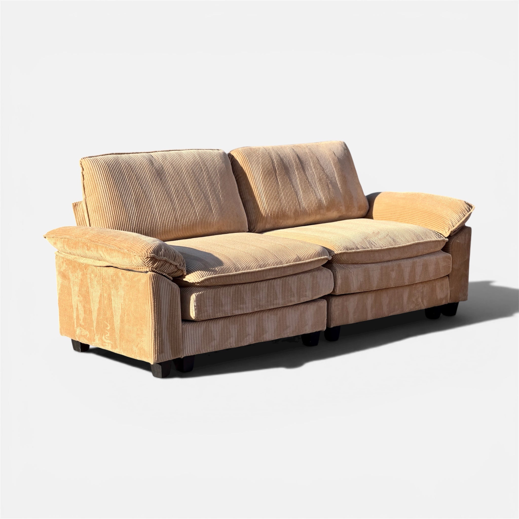 Beautiful Modular Corduroy Couch