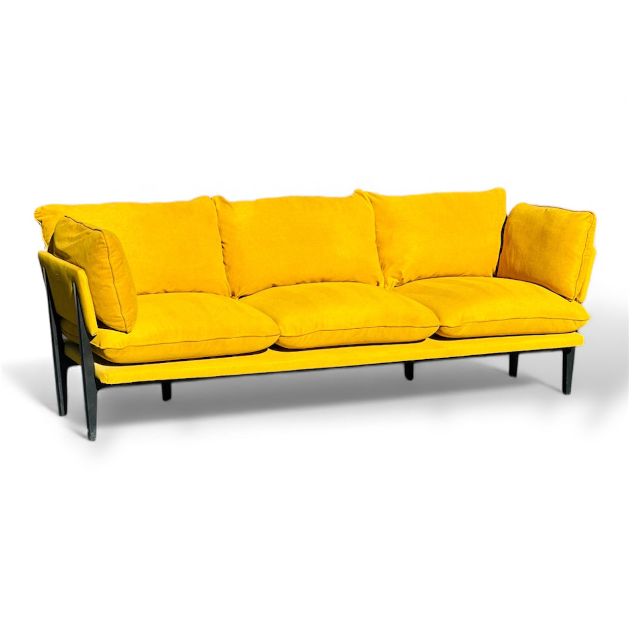 Beautiful 3 Seater Yellow/Gold Luxury Sofa From Floyd Home