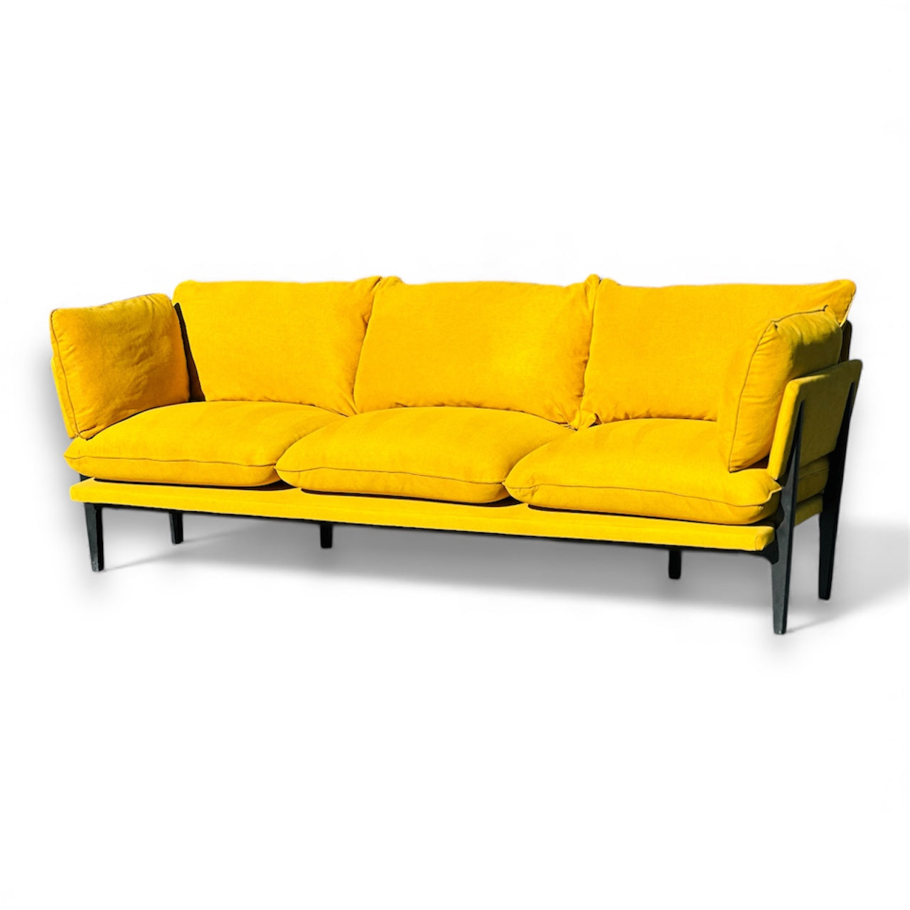 Beautiful 3 Seater Yellow/Gold Luxury Sofa From Floyd Home