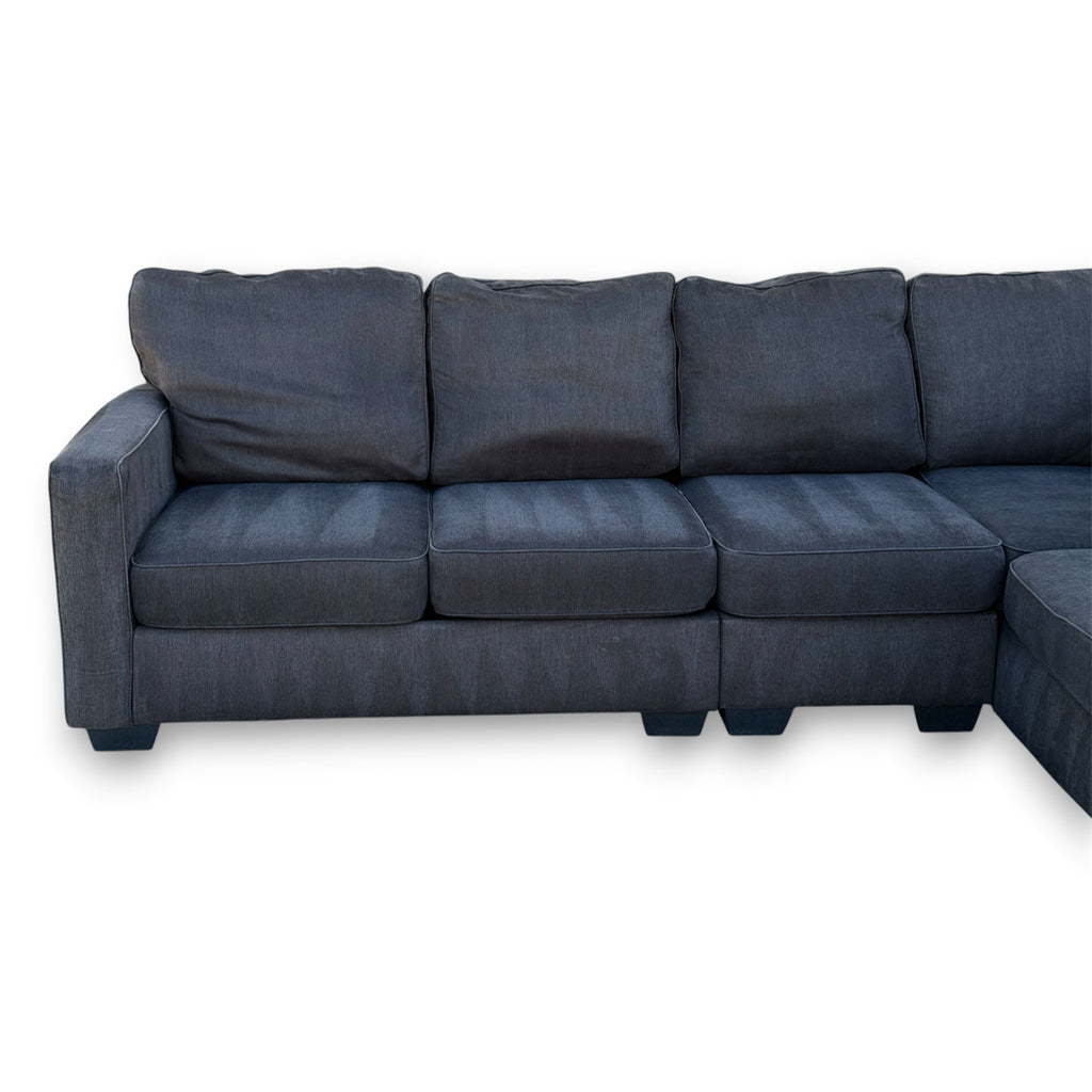 Beautiful Large Sectional Charcoal Black