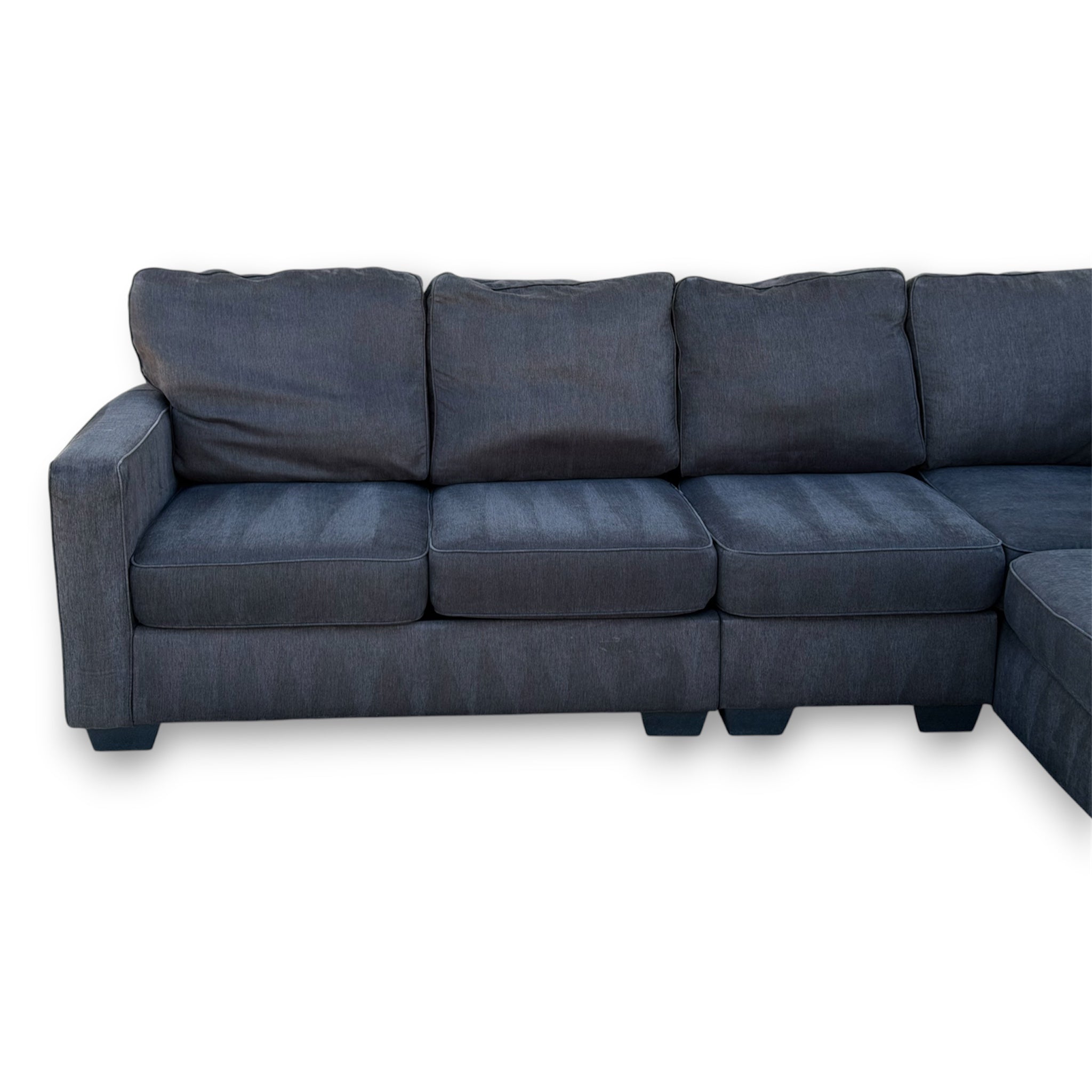 Beautiful Large Sectional Charcoal Black
