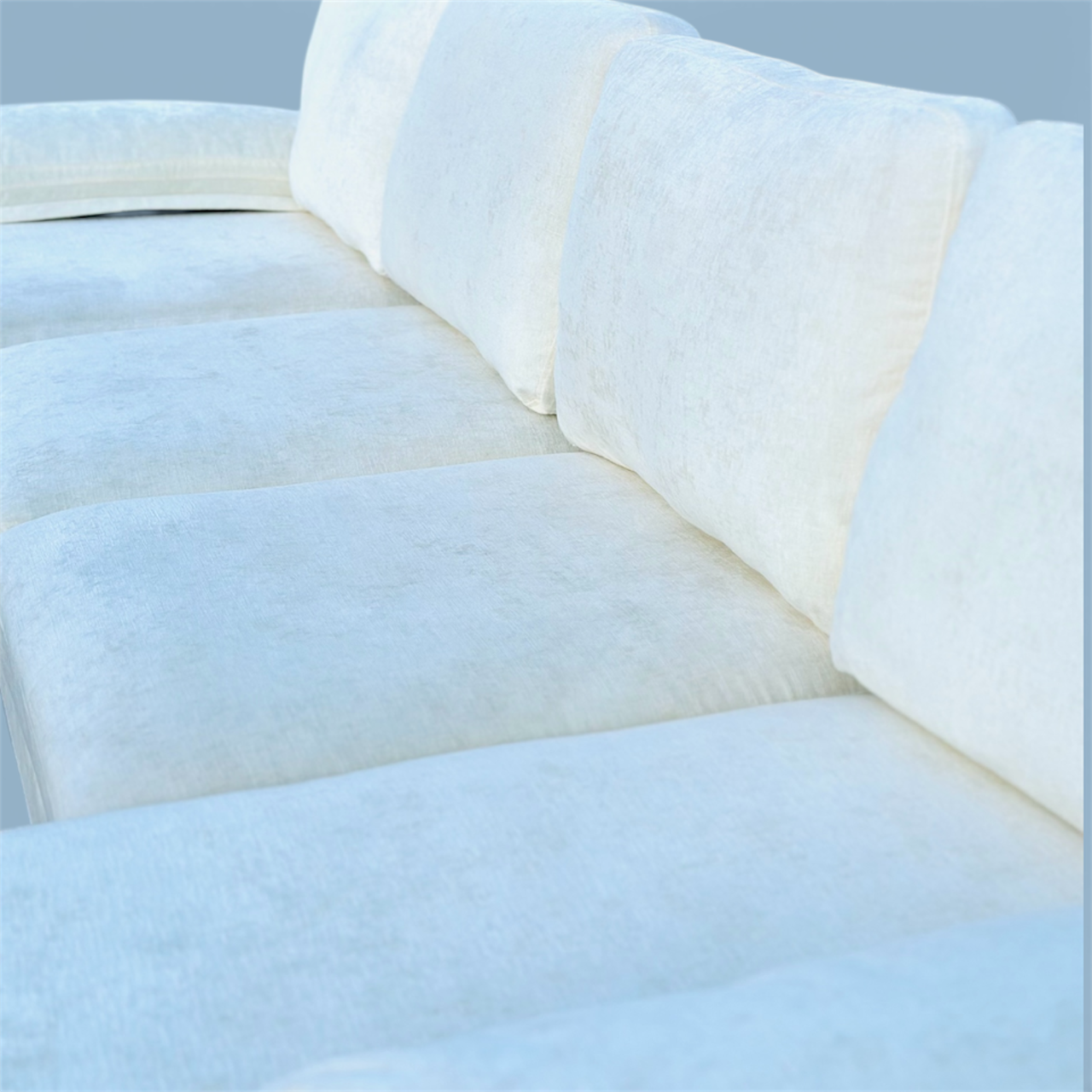 Double Chaise Sectional Sofa Off White Cream