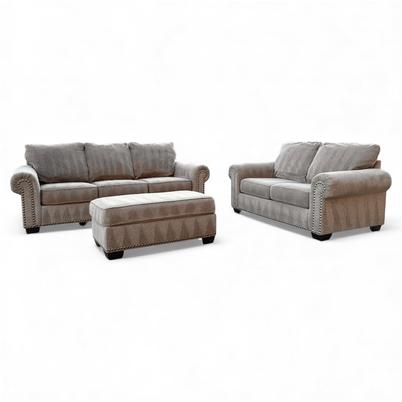 Beautiful Sofa and Love Seat Set with Ottoman
