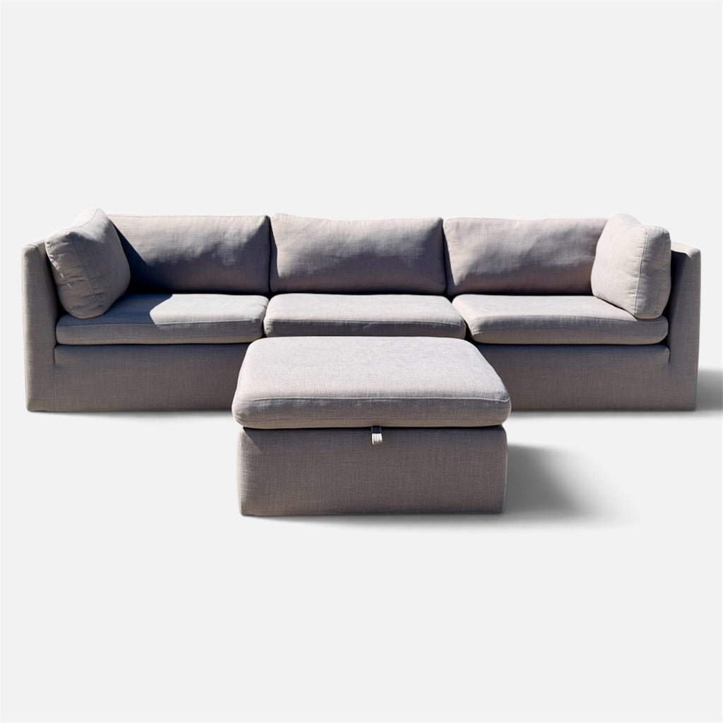 Beautiful 4 Piece Gray Modular Sofa
