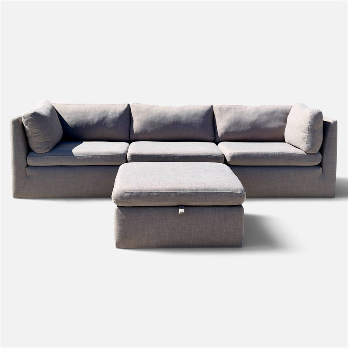 Beautiful 4 Piece Gray Modular Sofa
