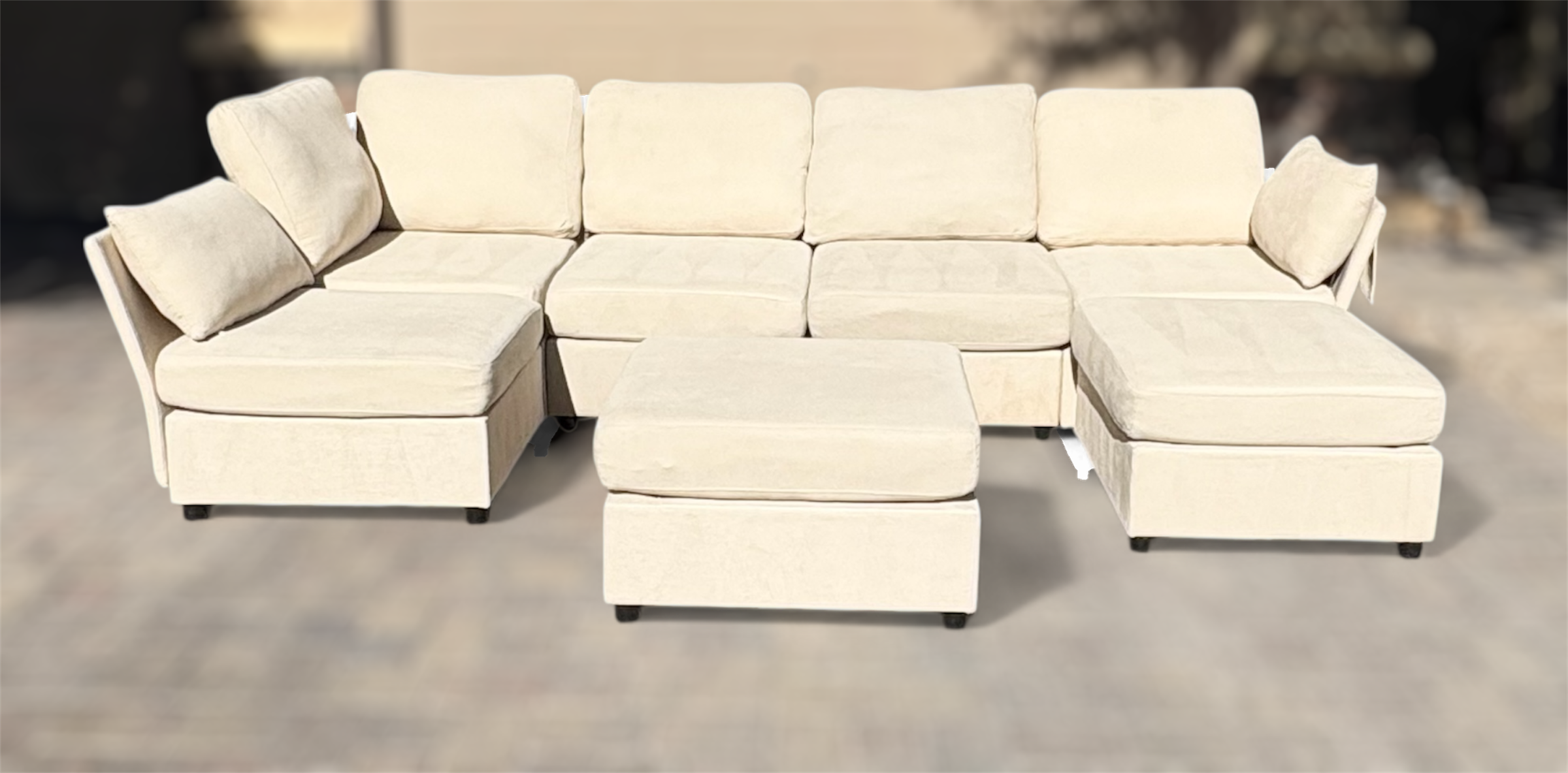 Beautiful Modular 7 Piece Sectional Couch