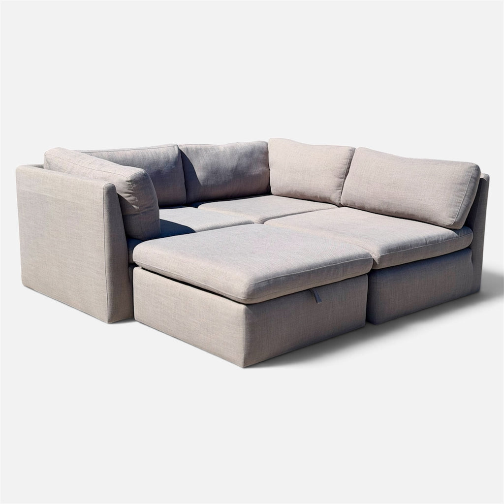 Beautiful 4 Piece Gray Modular Sofa