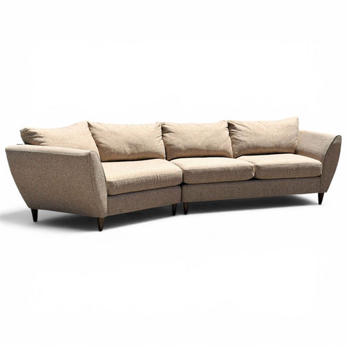 Beautiful Cuddler Sectional La-Z-Boy Couch Nude Sandy Color