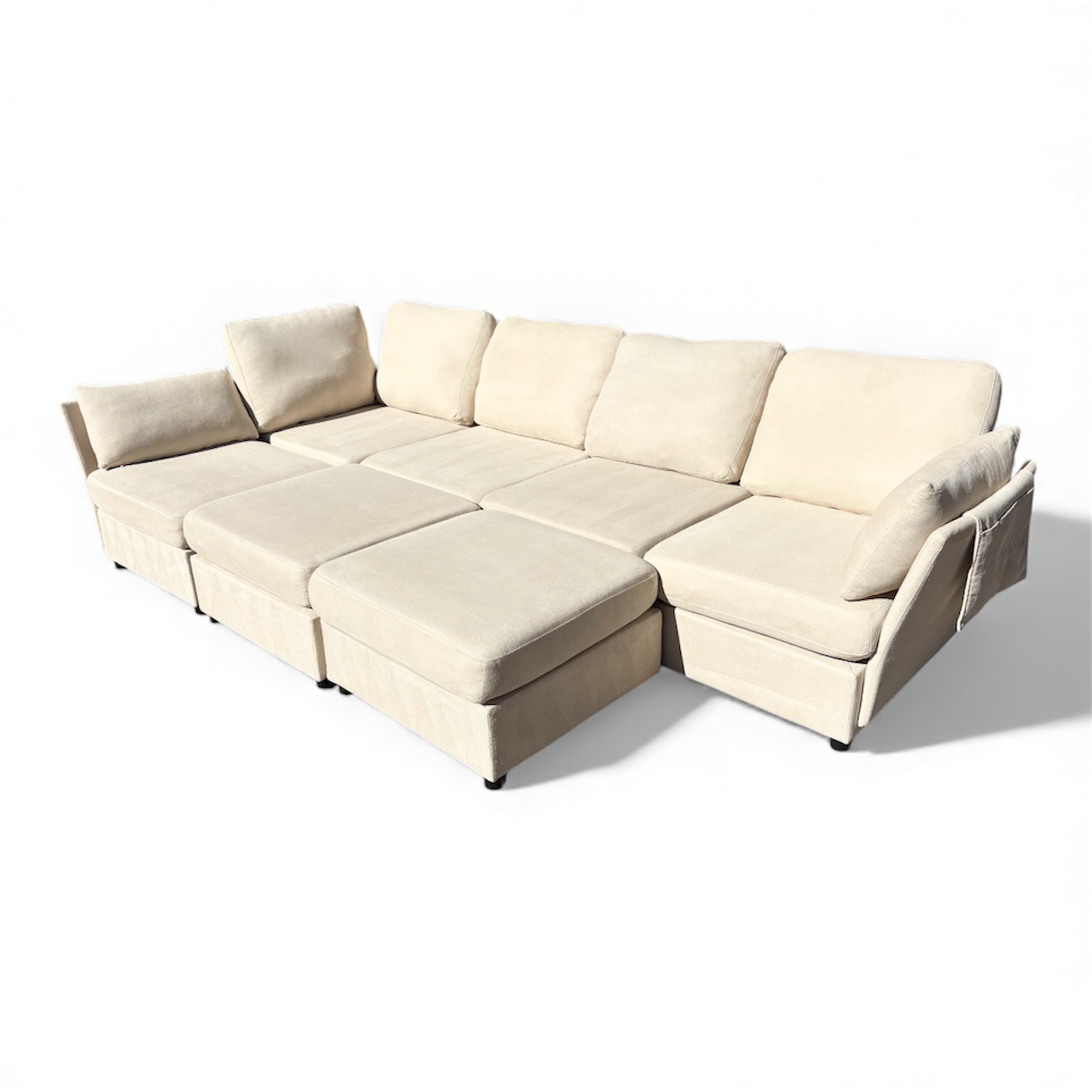 Beautiful Modular 7 Piece Sectional Couch