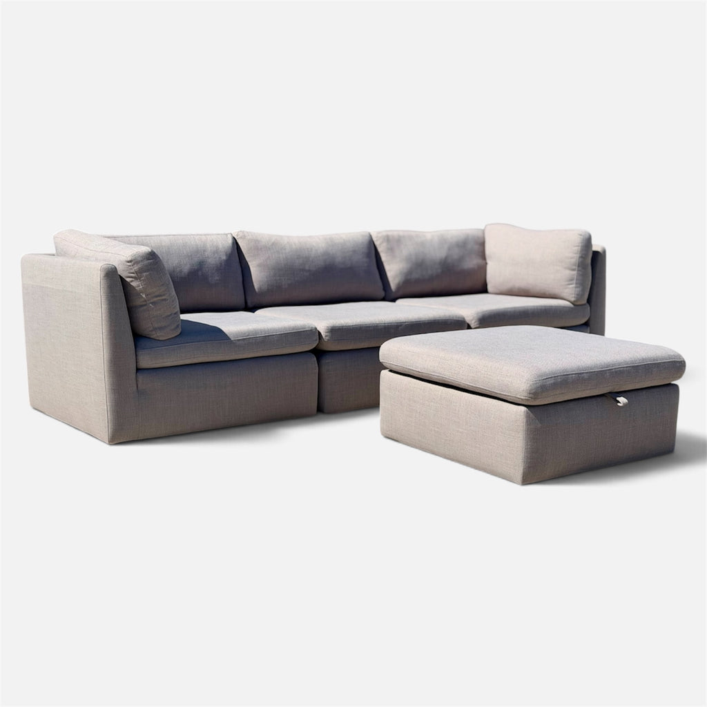 Beautiful 4 Piece Gray Modular Sofa