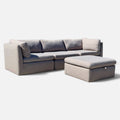 Beautiful 4 Piece Gray Modular Sofa