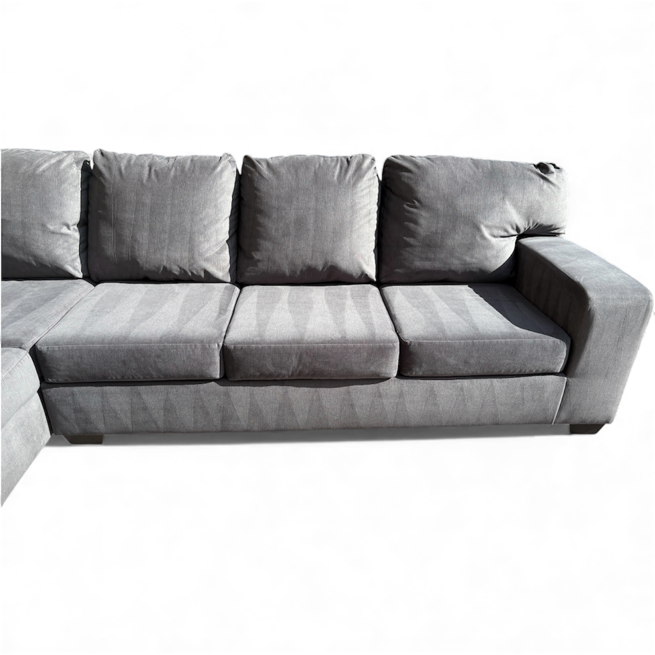 Beautiful Ashley’s Furniture Sectional (Dark Gray)
