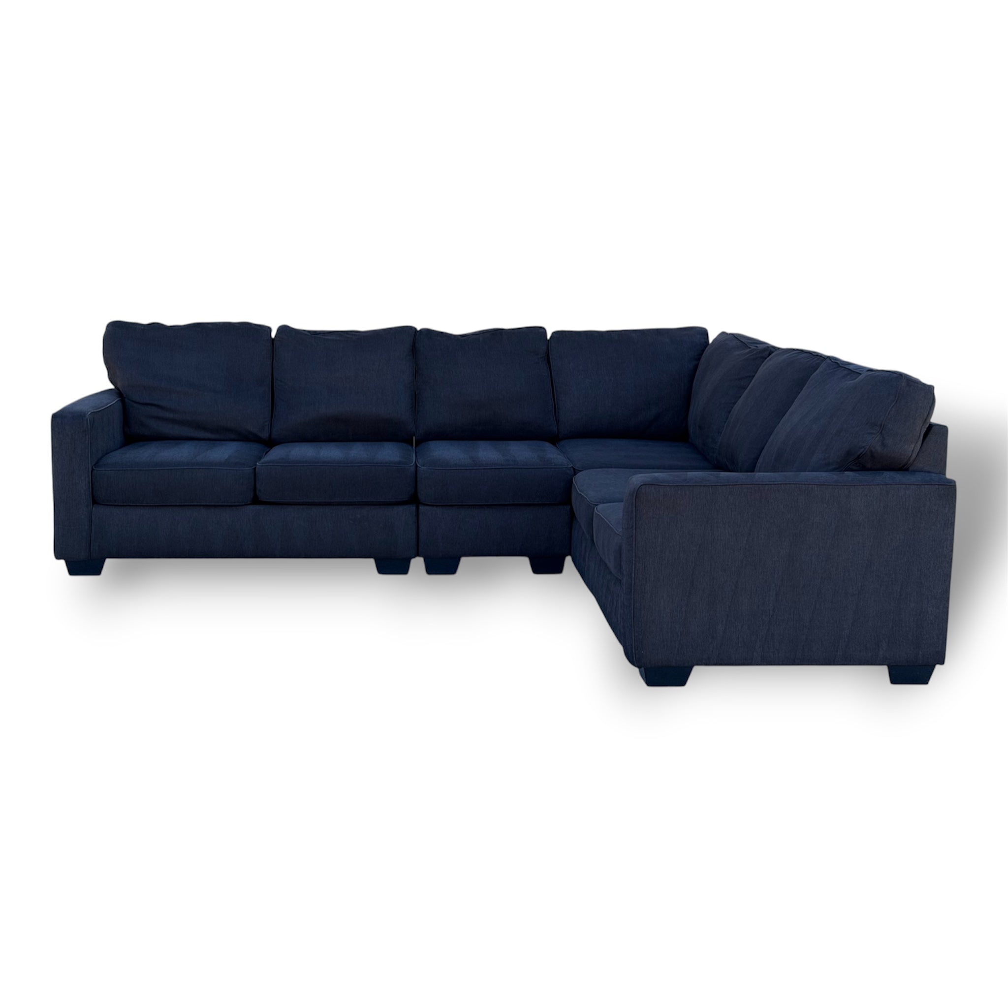 Beautiful Large Sectional Charcoal Black