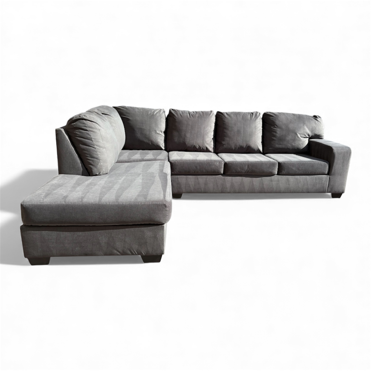 Beautiful Ashley’s Furniture Sectional (Dark Gray)