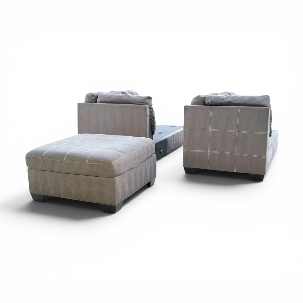 Beautiful Gray 3 Piece Sectional with Chaise