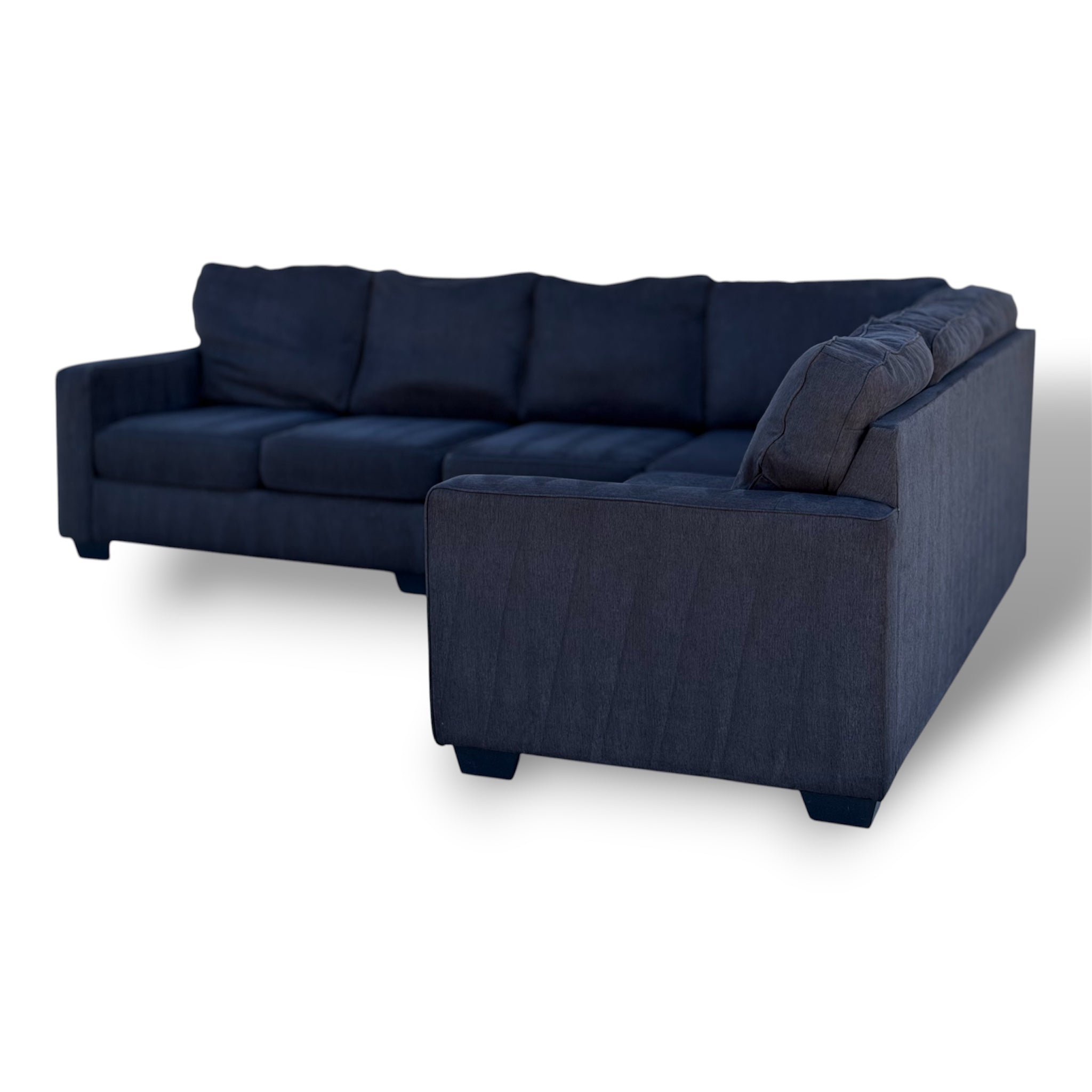 Beautiful Large Sectional Charcoal Black