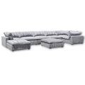 Beautiful Corduroy XL Modular Sectional 8 Pieces With 2 Ottomans