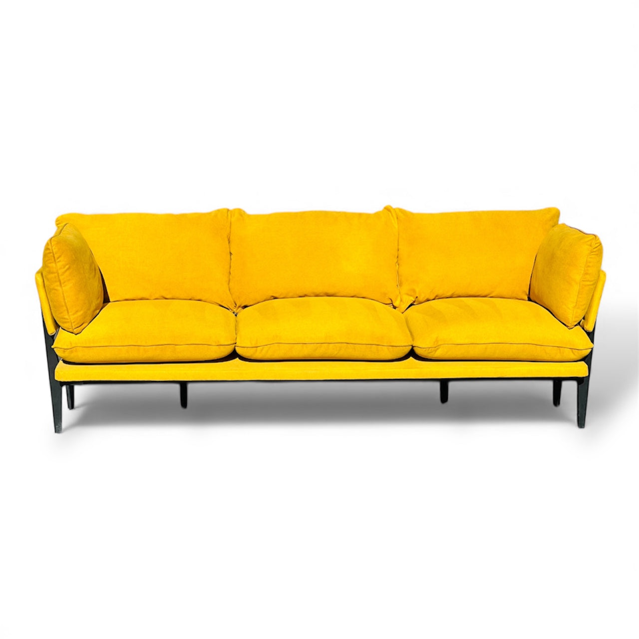 Beautiful 3 Seater Yellow/Gold Luxury Sofa From Floyd Home