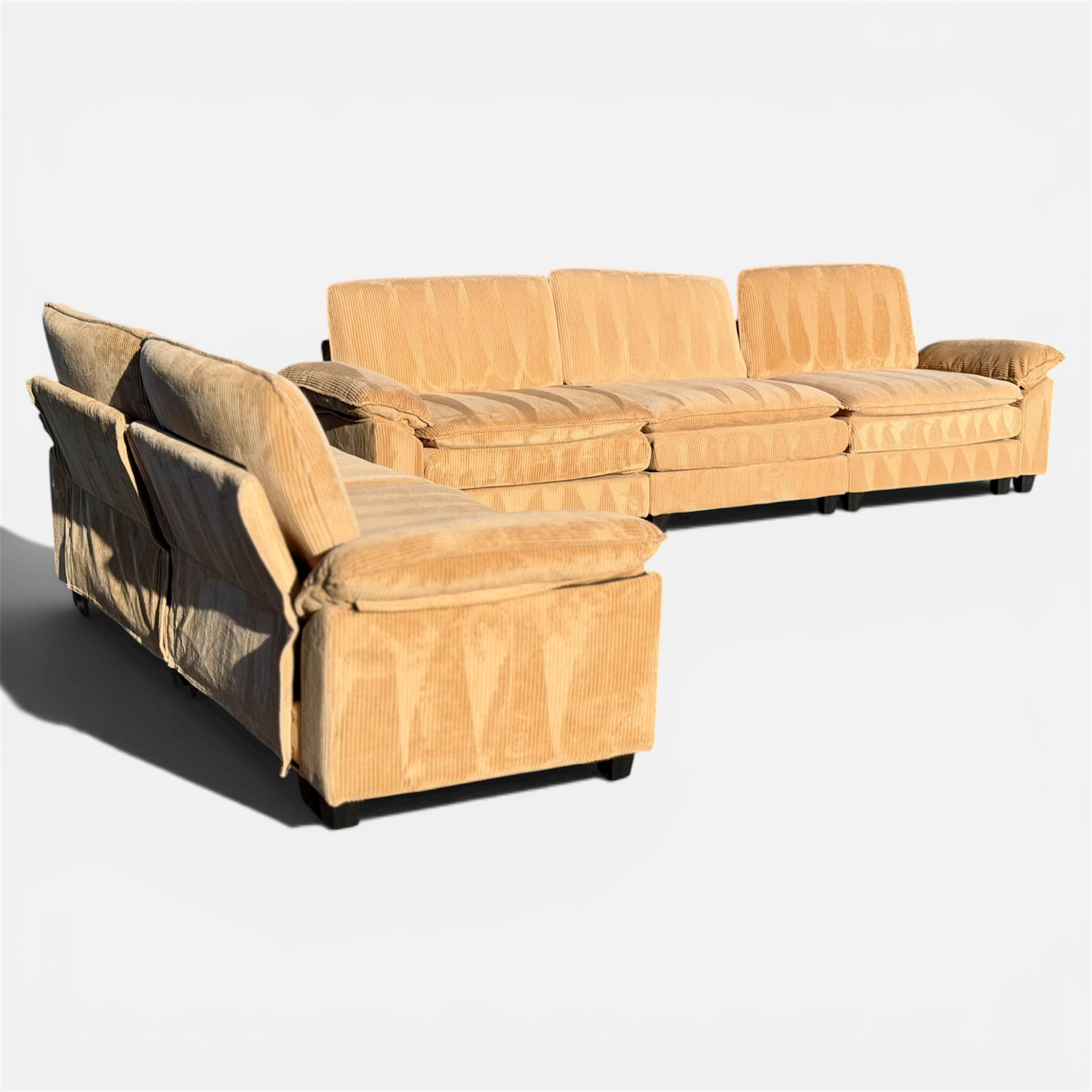 Beautiful Modular Corduroy Couch