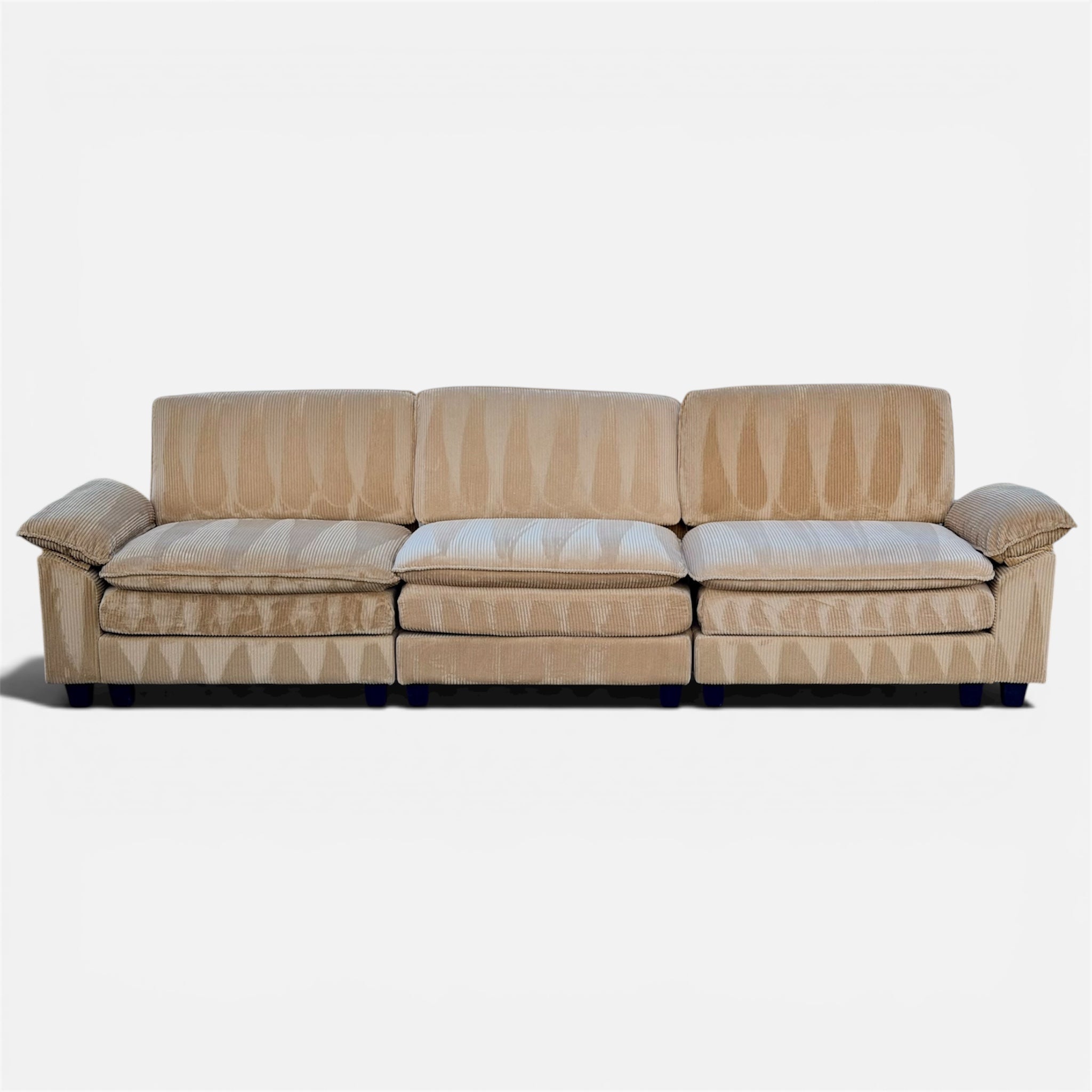 Beautiful Modular Corduroy Couch