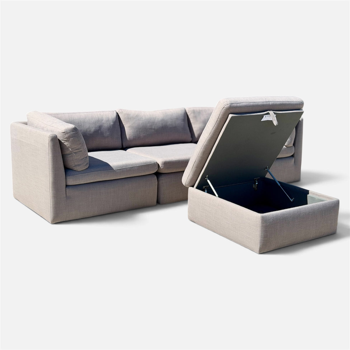 Beautiful 4 Piece Gray Modular Sofa