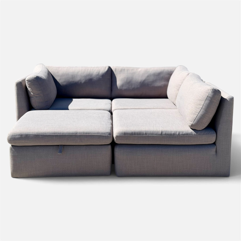 Beautiful 4 Piece Gray Modular Sofa