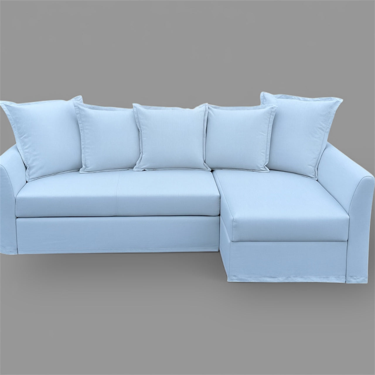 IKEA Holmsund Sectional Couch with Pullout Bed and Chaise with Storage