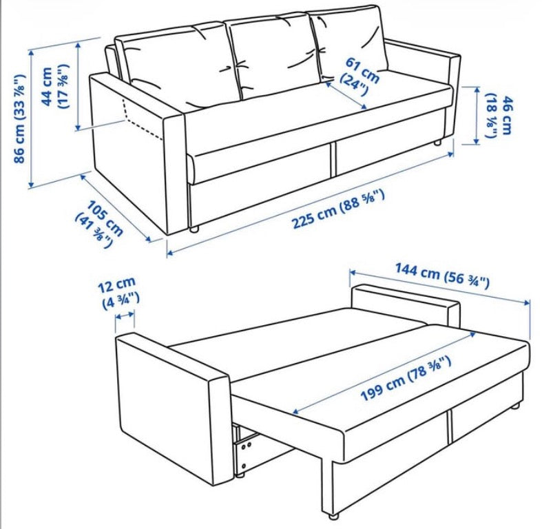 Beautiful IKEA Sofa Convertible Bed Couch